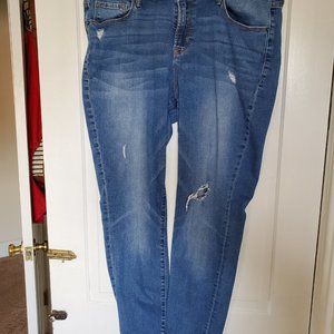 Old Navy Women's 14 Regular Blue Rockstar Mid-rise Jeans